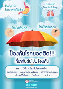 ป้องกันโรคยอดฮิต ที่มากับฝนไปพร้อมกัน